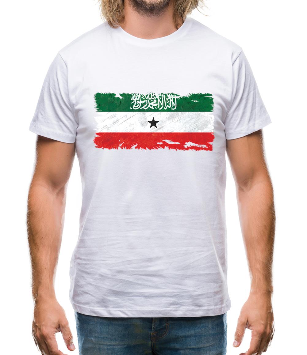 Somaliland Grunge Style Flag Mens T-Shirt