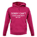 Sorry I Can't, I have Plans With My Cat Unisex Hoodie