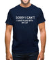 Sorry I Can't, I have Plans With My Cat Mens T-Shirt