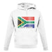 South Africa  Barcode Style Flag unisex hoodie