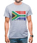 South Africa  Barcode Style Flag Mens T-Shirt