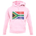 South Africa  Barcode Style Flag unisex hoodie
