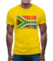 South Africa  Barcode Style Flag Mens T-Shirt