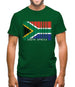 South Africa  Barcode Style Flag Mens T-Shirt