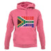 South Africa  Barcode Style Flag unisex hoodie