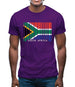 South Africa  Barcode Style Flag Mens T-Shirt