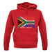 South Africa  Barcode Style Flag unisex hoodie