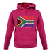South Africa  Barcode Style Flag unisex hoodie