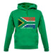 South Africa  Barcode Style Flag unisex hoodie