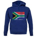 South Africa  Barcode Style Flag unisex hoodie