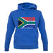 South Africa  Barcode Style Flag unisex hoodie
