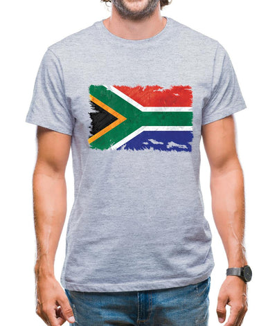 South Africa Grunge Style Flag Mens T-Shirt