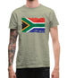 South Africa Grunge Style Flag Mens T-Shirt