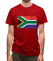 South Africa Grunge Style Flag Mens T-Shirt