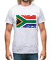 South Africa Grunge Style Flag Mens T-Shirt