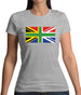 South African Union Jack Flag Womens T-Shirt