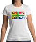 South African Union Jack Flag Womens T-Shirt