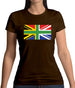 South African Union Jack Flag Womens T-Shirt