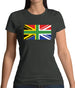 South African Union Jack Flag Womens T-Shirt