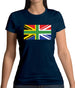 South African Union Jack Flag Womens T-Shirt