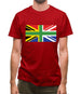 South African Union Jack Flag Mens T-Shirt