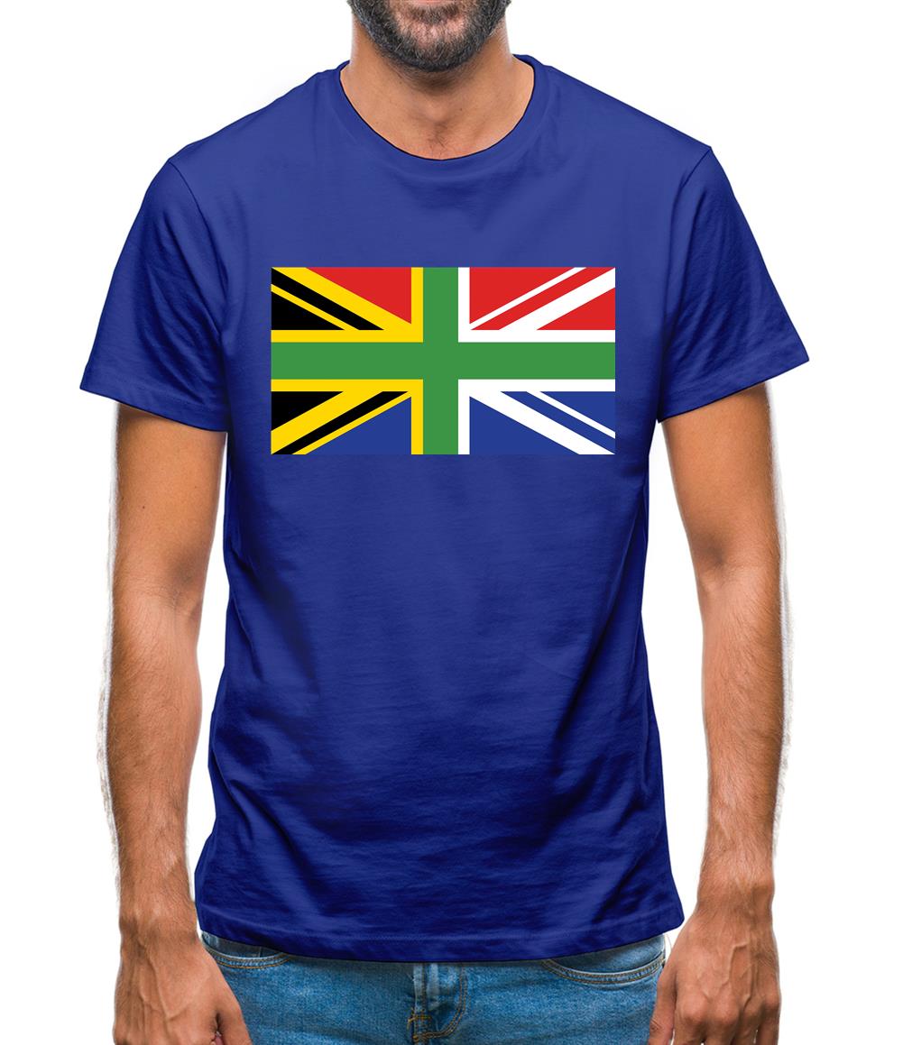 South African Union Jack Flag Mens T-Shirt