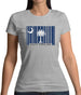 South Carolina  Barcode Style Flag Womens T-Shirt