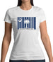 South Carolina  Barcode Style Flag Womens T-Shirt