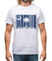 South Carolina  Barcode Style Flag Mens T-Shirt