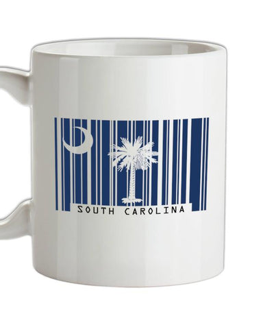 South Carolina Barcode Style Flag Ceramic Mug