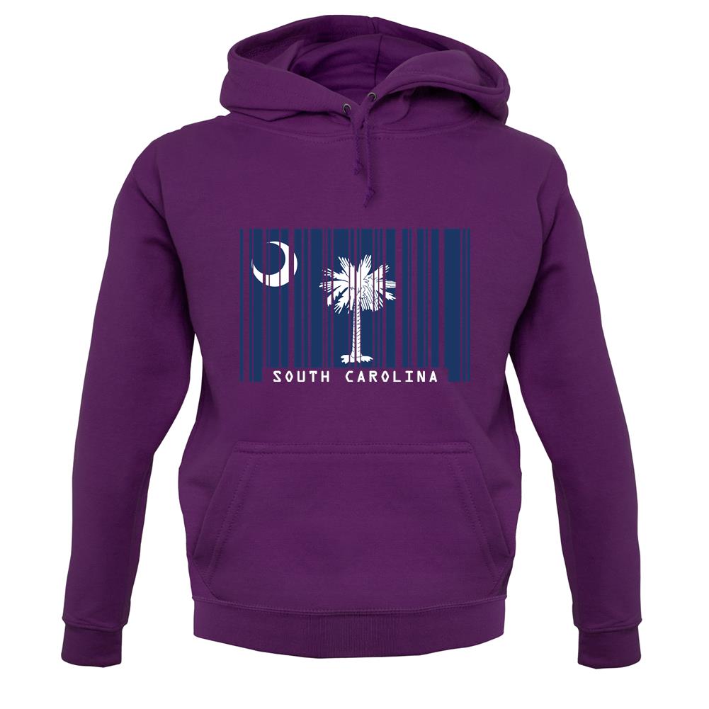 South Carolina  Barcode Style Flag unisex hoodie