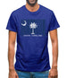 South Carolina  Barcode Style Flag Mens T-Shirt