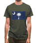 South Carolina Grunge Style Flag Mens T-Shirt