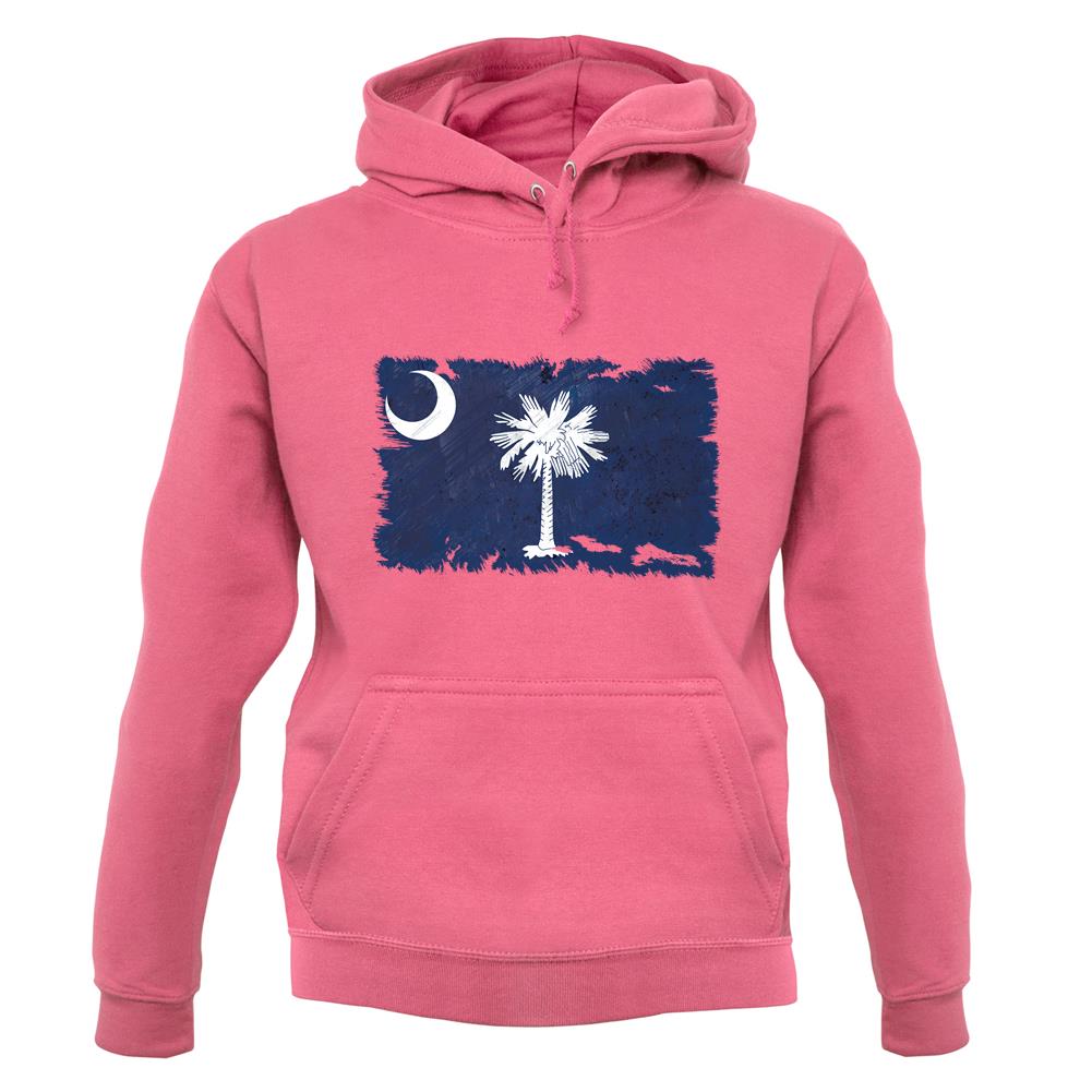 South Carolina Grunge Style Flag unisex hoodie