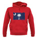 South Carolina Grunge Style Flag unisex hoodie