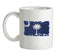 South Carolina Grunge Style Flag Ceramic Mug