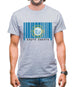 South Dakota  Barcode Style Flag Mens T-Shirt