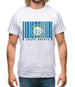 South Dakota  Barcode Style Flag Mens T-Shirt