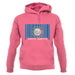South Dakota  Barcode Style Flag unisex hoodie