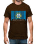 South Dakota  Barcode Style Flag Mens T-Shirt