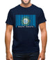 South Dakota  Barcode Style Flag Mens T-Shirt