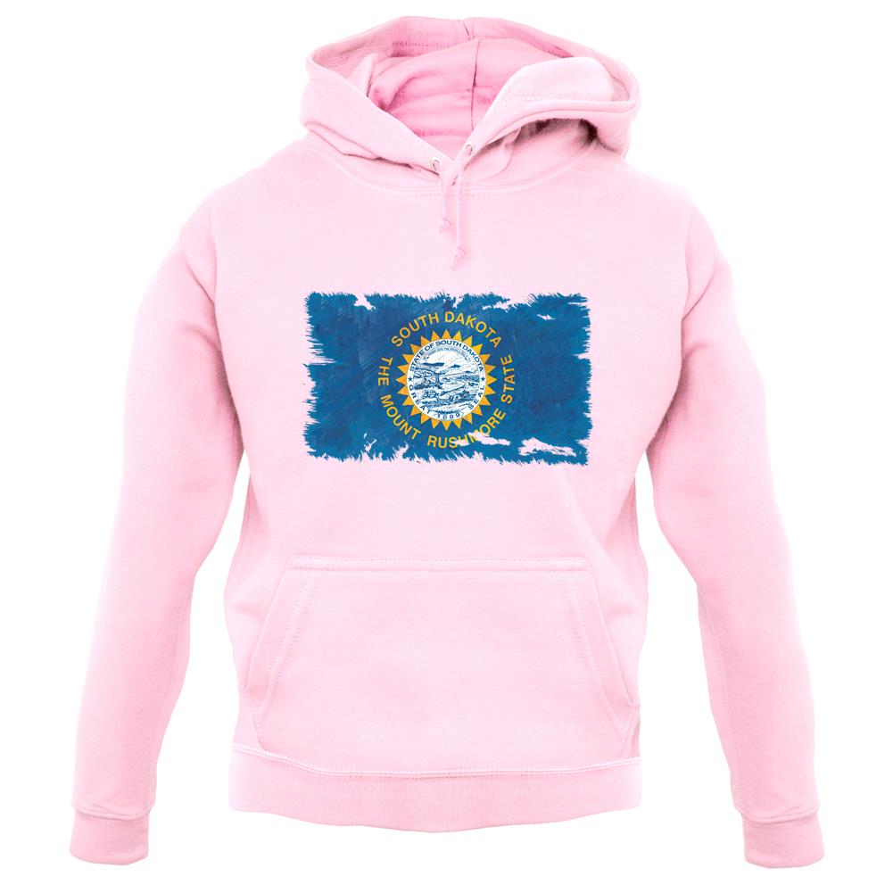 South Dakota Grunge Style Flag unisex hoodie