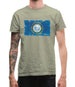 South Dakota Grunge Style Flag Mens T-Shirt