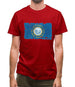 South Dakota Grunge Style Flag Mens T-Shirt