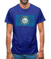 South Dakota Grunge Style Flag Mens T-Shirt