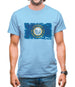 South Dakota Grunge Style Flag Mens T-Shirt