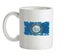 South Dakota Grunge Style Flag Ceramic Mug
