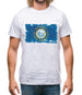 South Dakota Grunge Style Flag Mens T-Shirt