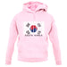 South Korea  Barcode Style Flag unisex hoodie