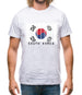 South Korea  Barcode Style Flag Mens T-Shirt